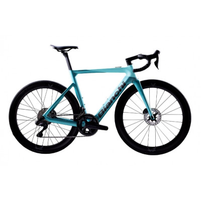 Bianchi E-OLTRE Ultegra Di2 elektrobicykel, celeste Bianchi E-OLTRE Ultegra Di2 elektrobicykel, celeste