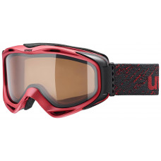 lyžařské brýle UVEX G.GL 300 POLA, dark red mat double lens/pola/clear (3030) Množ. Uni