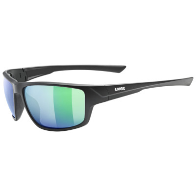 UVEX BRÝLE SPORTSTYLE 230 BLACK MATT/MIR.GREEN (S5320692215) Množ. Uni