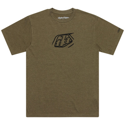 TLD TRIKO S KRÁTKÝM RUKÁVEM BADGE OLIVE HEATHER (70156810) 