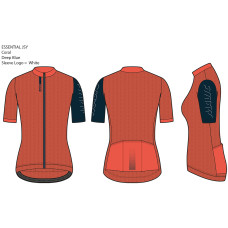 MAVIC DÁMSKÝ DRES S KRÁTKÝM RUKÁVEM ESSENTIAL CORAL DEEP BLUE (T000143) 