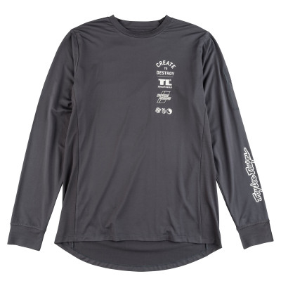 TLD DRES S DLOUHÝM RUKÁVEM RUCKUS RIDE TEE DESTROY CARBON (37110400) 