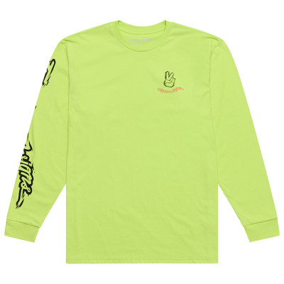 TLD TRIKO S DLOUHÝM RUKÁVEM PEACE OUT GLO YELLOW (72957300) 