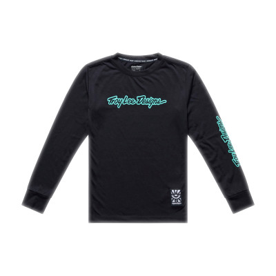 TLD DĚTSKÝ DRES S DLOUHÝM RUKÁVEM YOUTH SKYLINE RIDE TEE SIGNATURE BLACK / REAL TEAL (38507204) TLD DĚTSKÝ DRES S DLOUHÝM RUKÁVEM YOUTH SKYLINE RIDE TEE SIGNATURE BLACK / REAL TEAL (38507204)