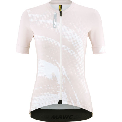 MAVIC DÁMSKÝ DRES S KRÁTKÝM RUKÁVEM AKSIUM GRAPHIC ROSE / WHITE (T000678) 